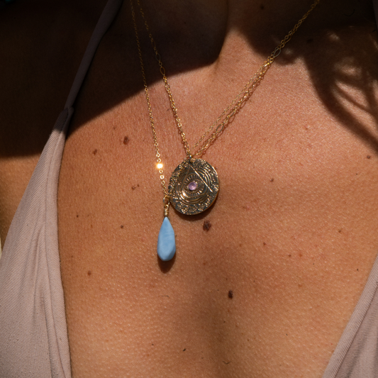 OWYHEE BLUE OPAL NECKLACE